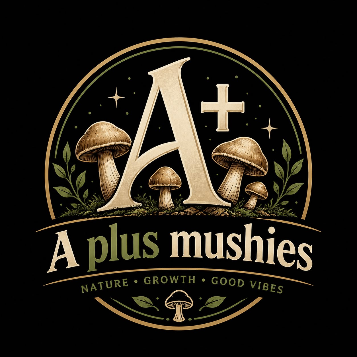 A Plus Mushies Logo